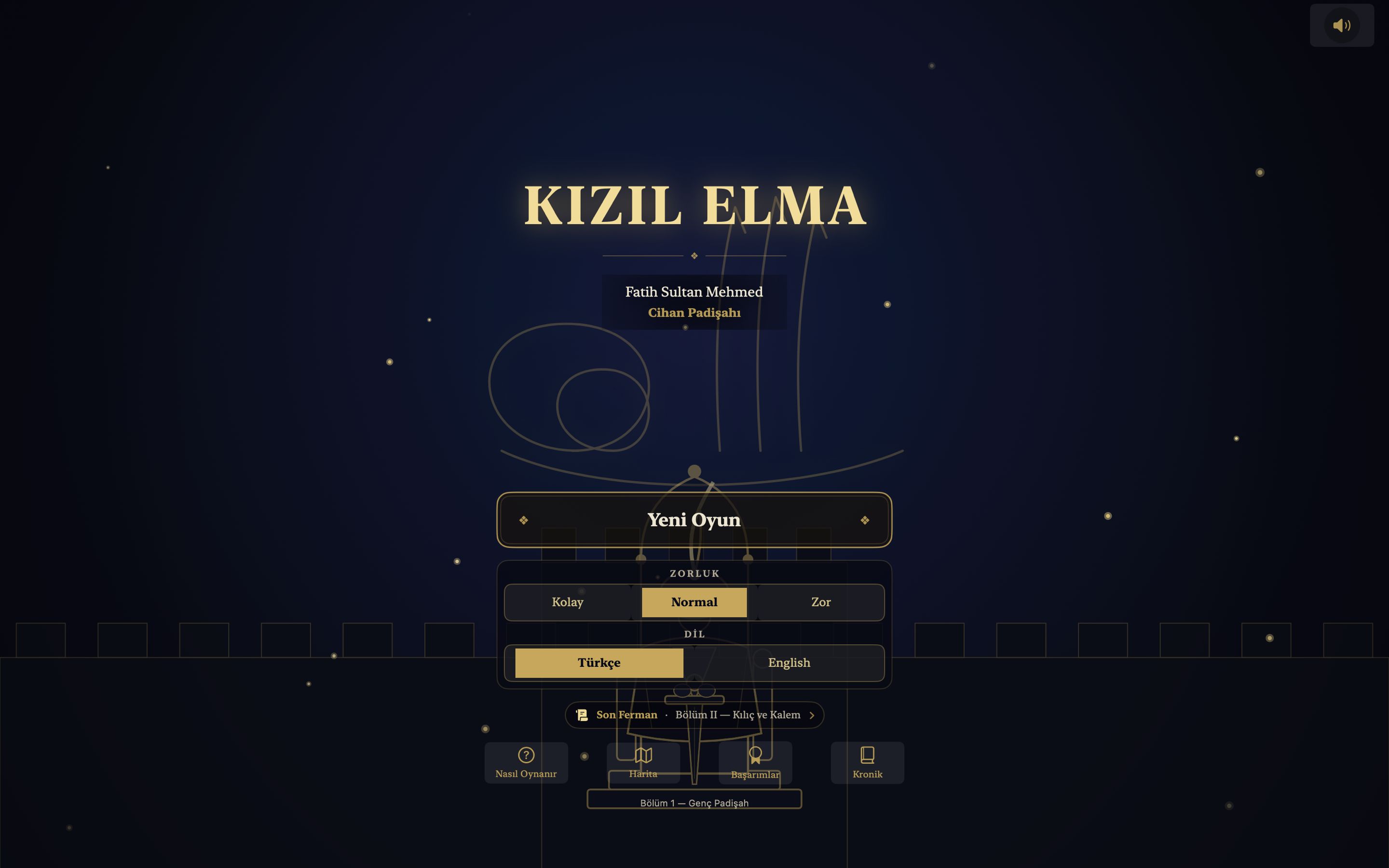 Fatih: Kızıl Elma macOS ana ekranı