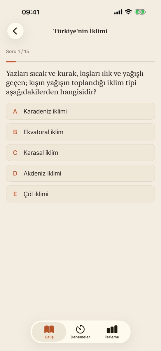 KPSS Fast soru çözme ekranı